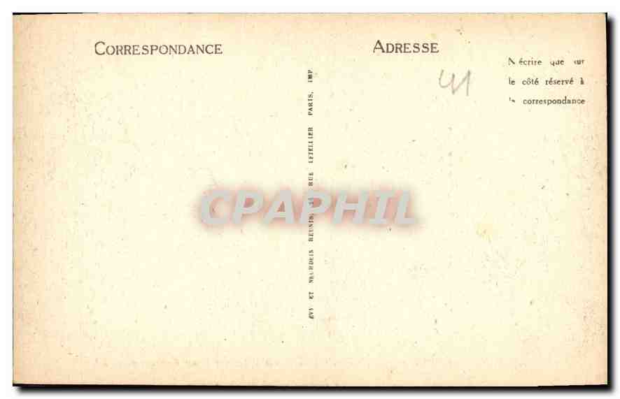 CPA Blois Le Chateau Aile Louis XII La Salle des Etats Generaux  — Rückseite