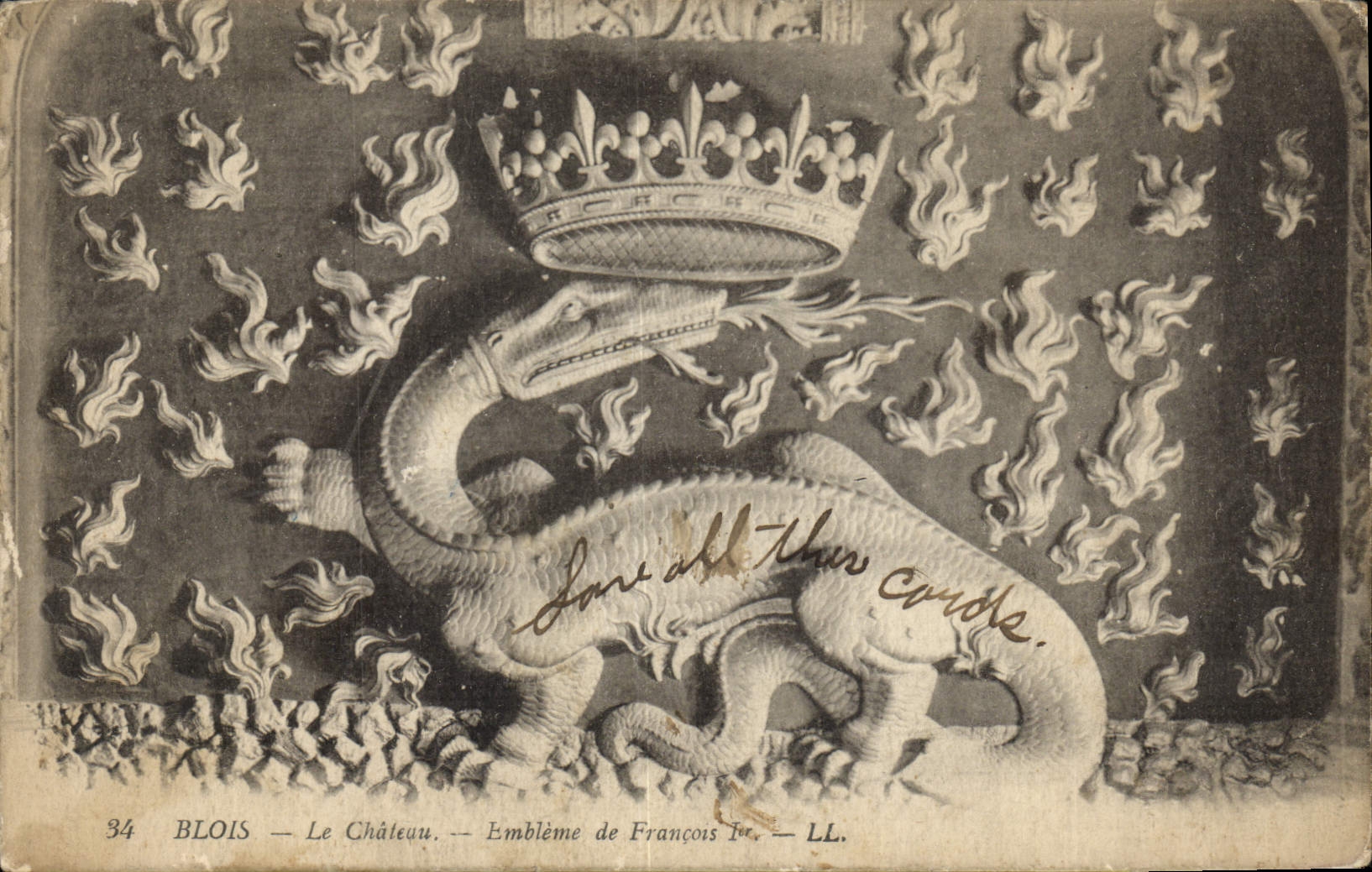 CPA Blois Le Chateau Embleme de Francois 