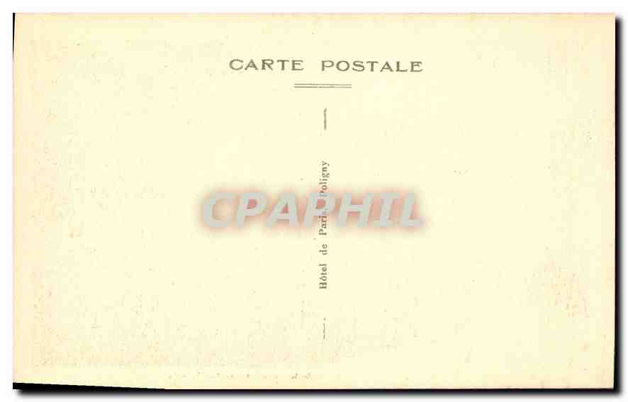 CPA Poligny Jura Trou de la Lune Route de Chamole  — Rückseite