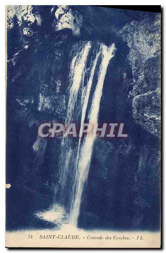 CPA Saint Claude Cascade des Combes 