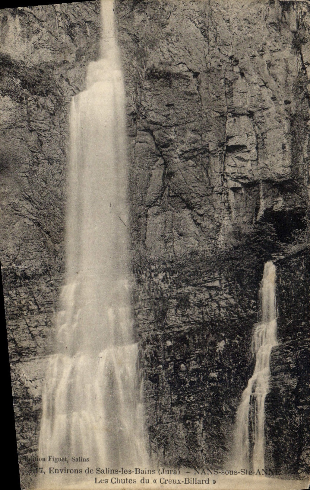 Die Wasserfälle des « Creux-Billard » — Umgebung von Salins-les-Bains (Jura) — Edition Figue, Salins