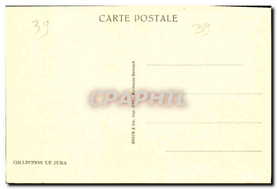 CPA Le Haut Jura Lac Du Val  — Rückseite
