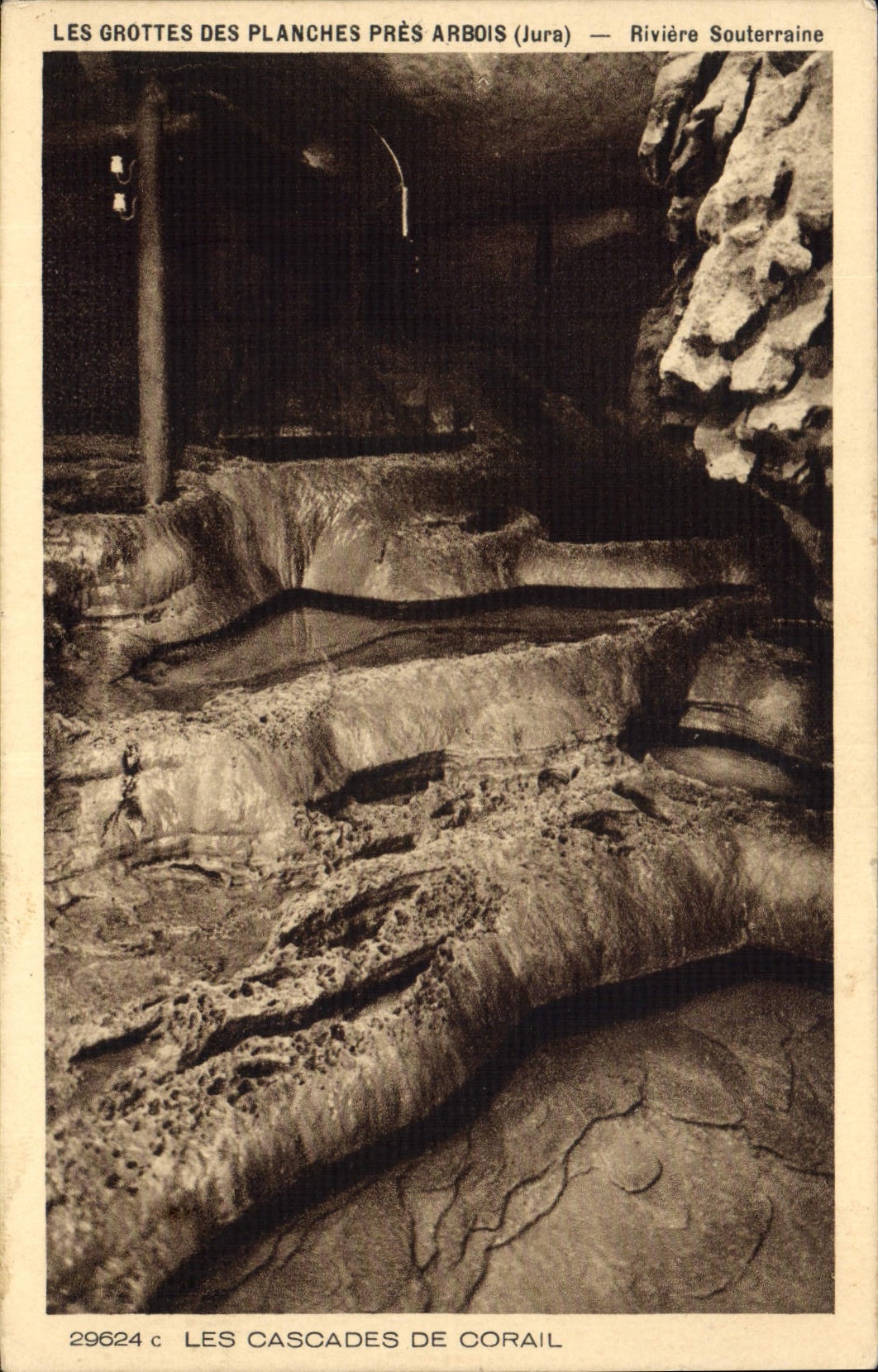 The Caves of Planches near Arbois (Jura) — Underground River — The Coral Cascades