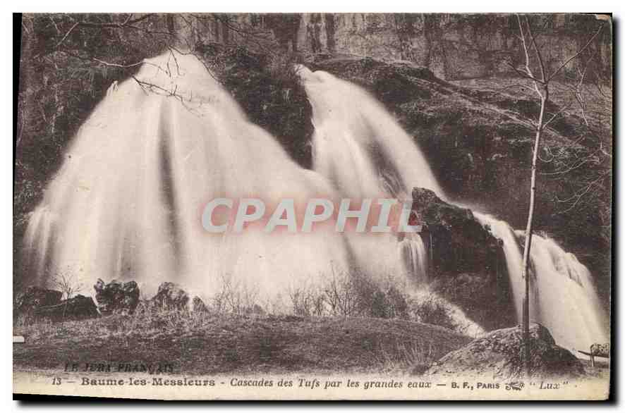 Baume-les-Messieurs — Cascades des Tufts par les grandes eaux — B.F. Paris « Lux »