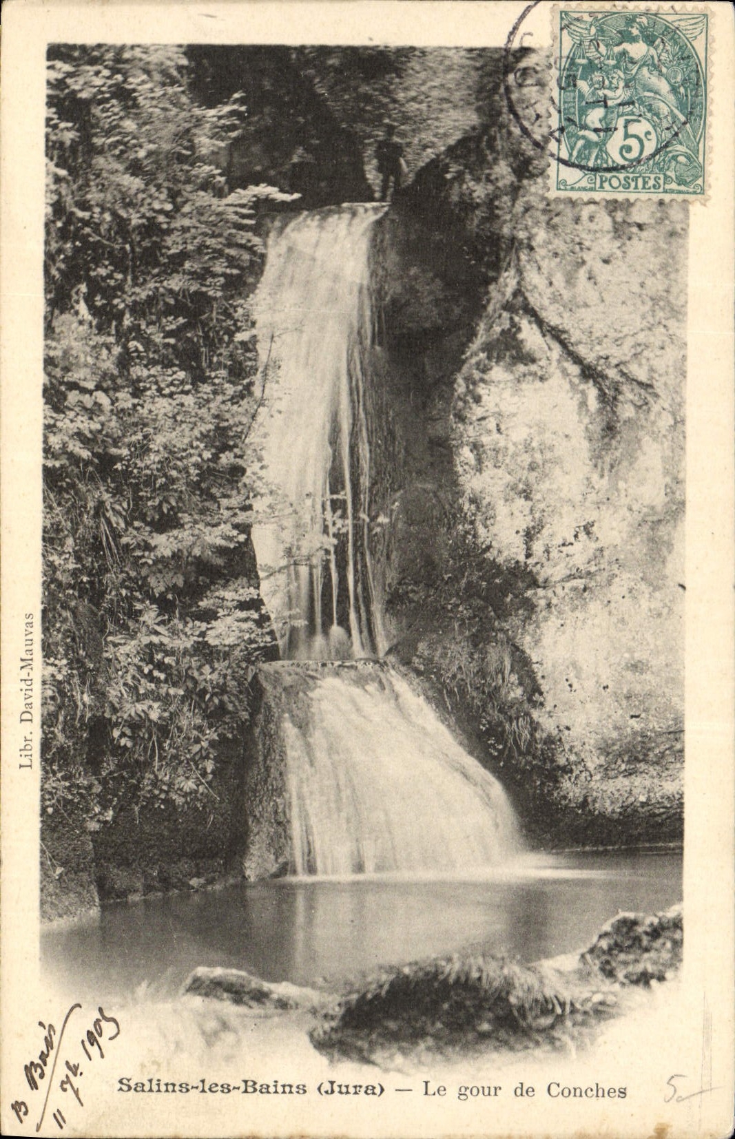 Salins-les-Bains (Jura) — Le gour de Conches — Libr. David-Mauvas