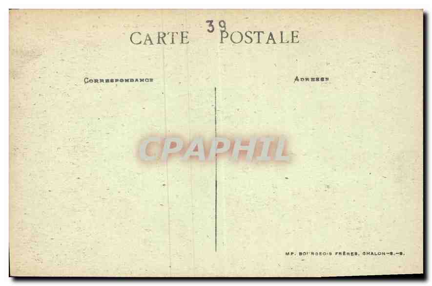 Le Saut Girard — Cours du Hérisson — Jura-Touriste — Éditeur B. F. Chalon, n° 0288.k — Verso