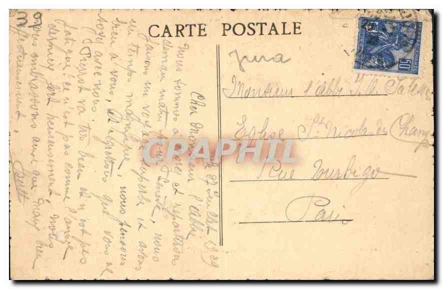 CPA Le Jura Francais La Faucille  — Rückseite