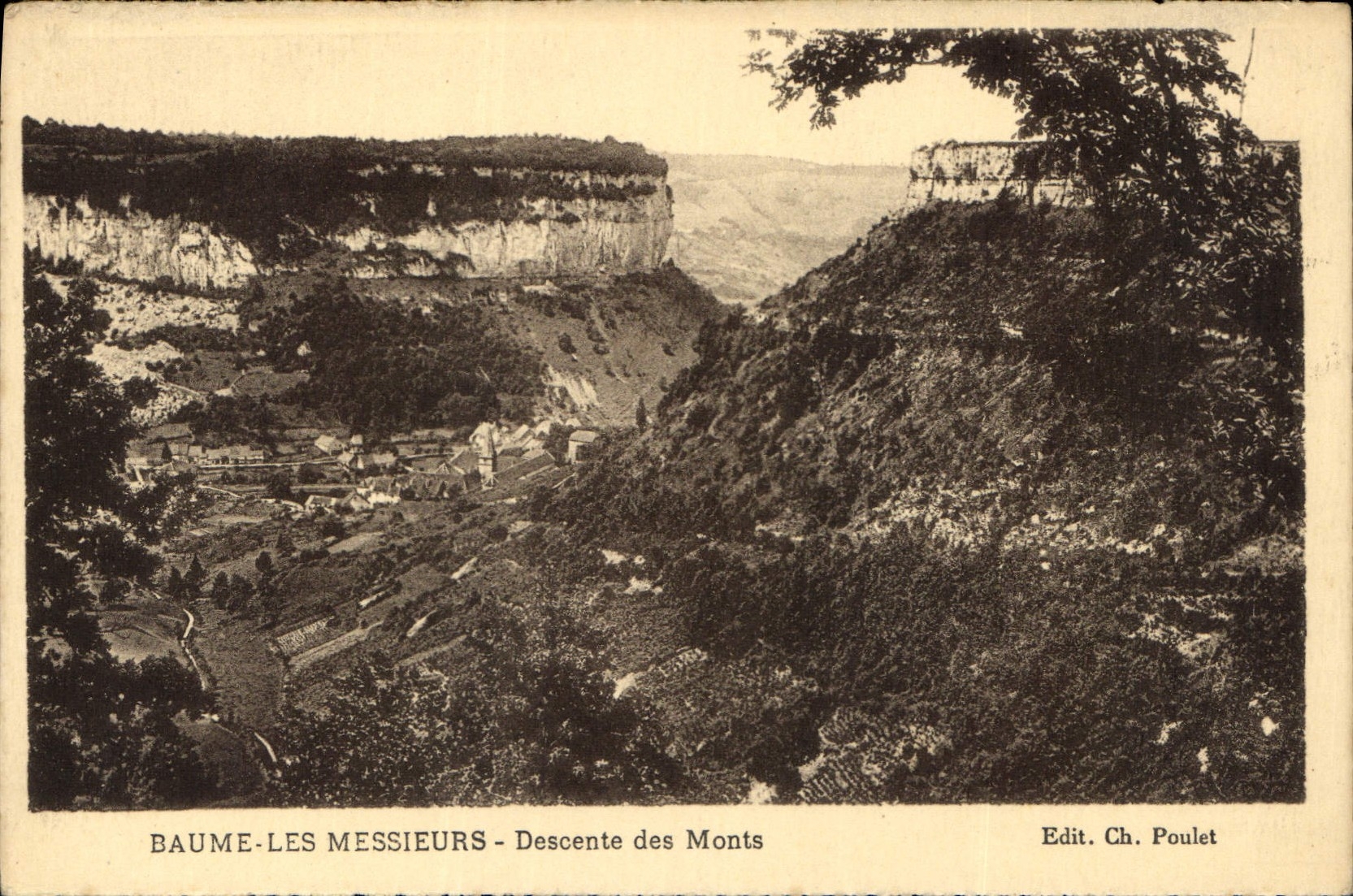 Baume-les-Messieurs — Descente des Monts — Edit. Ch. Poulet