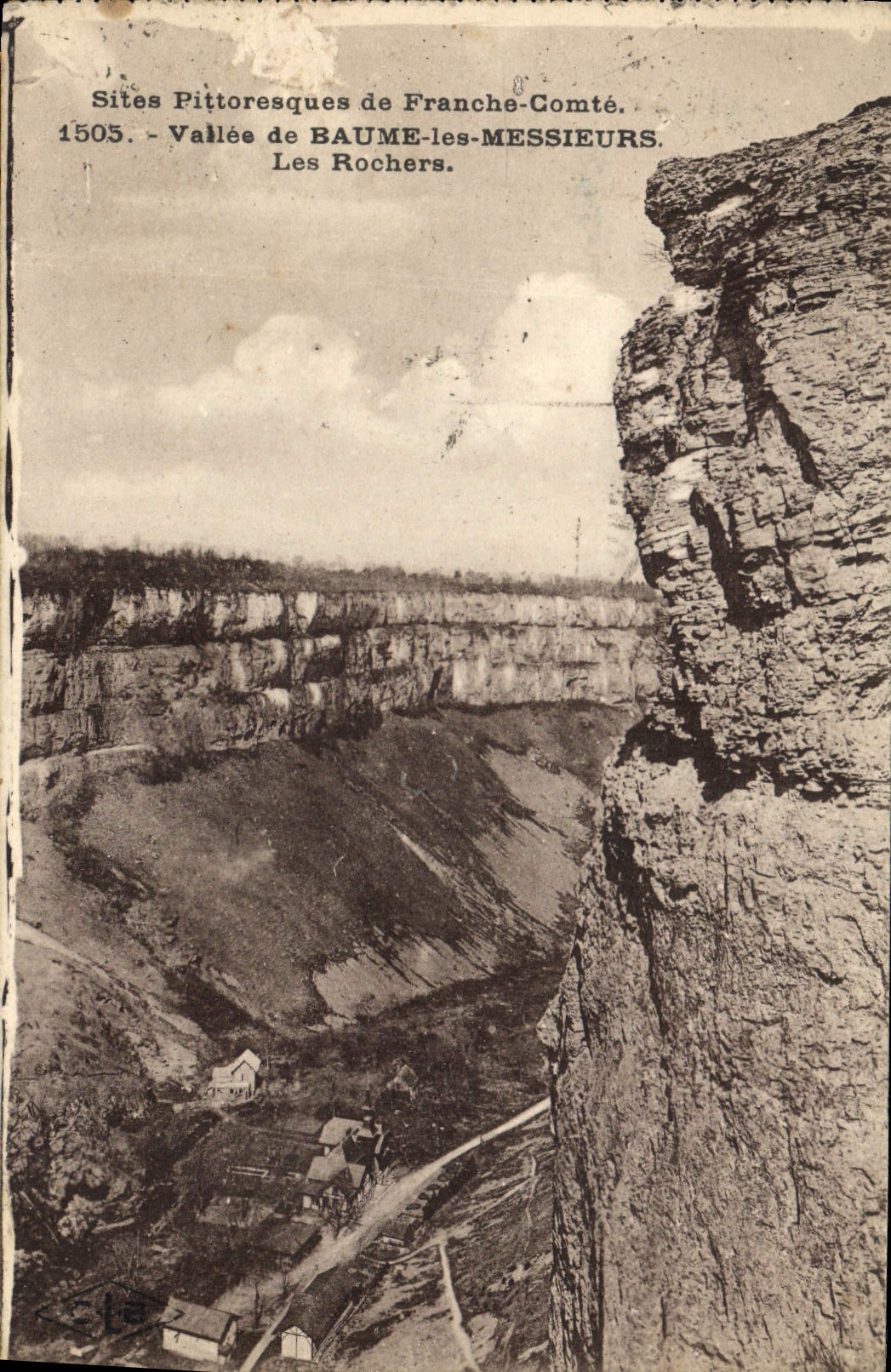 Vallée de BAUME-les-MESSIEURS — Les Rochers — Sites Pittoresques de Franche-Comté — 1505