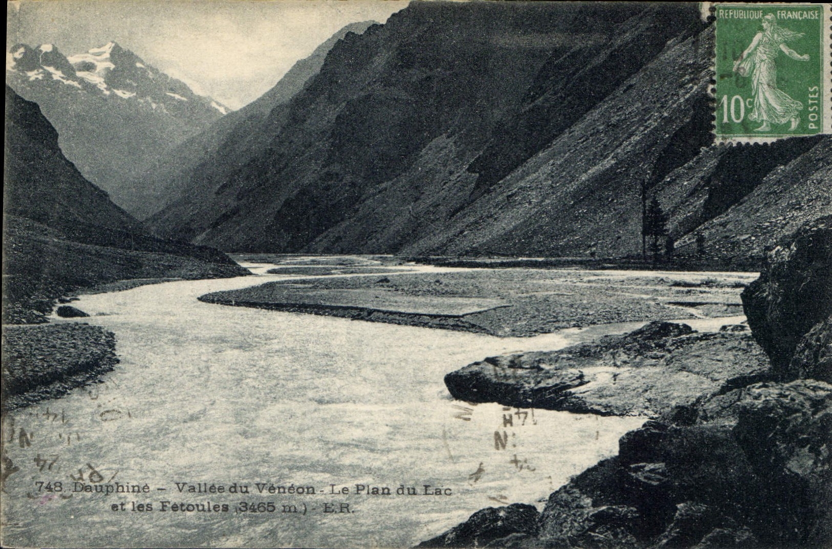 Dauphiné — Vallée du Vénéon — Le Plan du Lac et les Fétoules 3465 m — E.R.