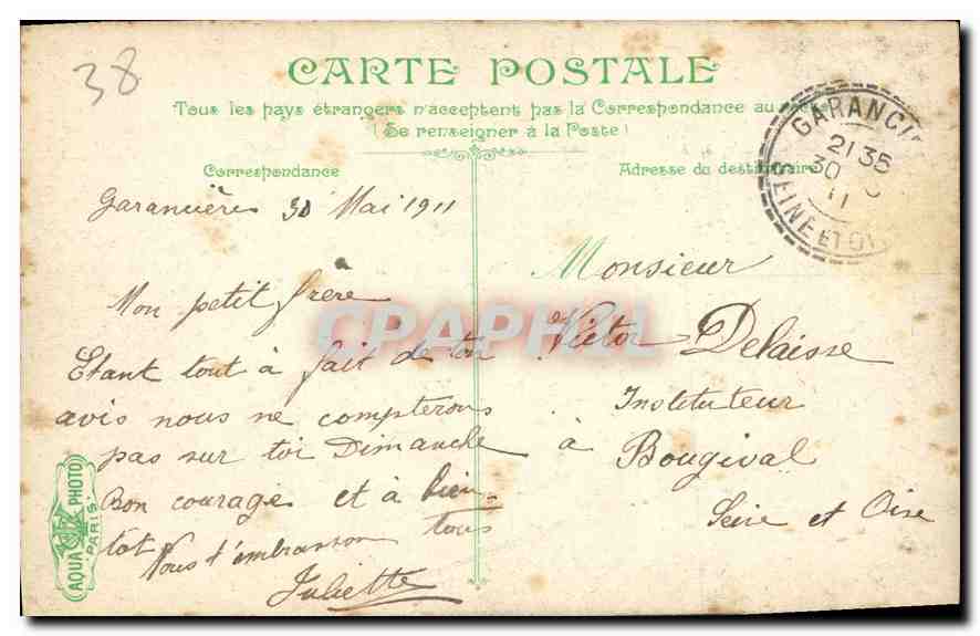 Grenoble - La Place Victor Hugo - Les Forts et le St-Eugène — Verso