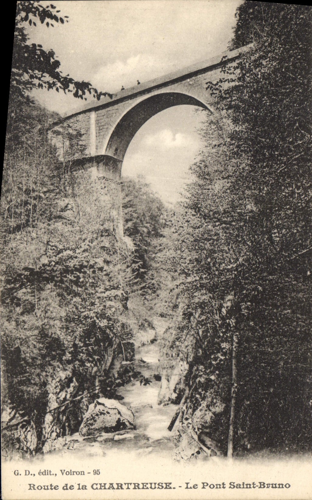 CPA Route de la Chartreuse Le Pont Saint Bruno 