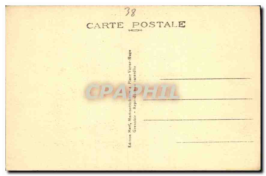CPA Grenoble vue generale l'Isere et le Prac vus de la Route de Clemencierres — Rückseite