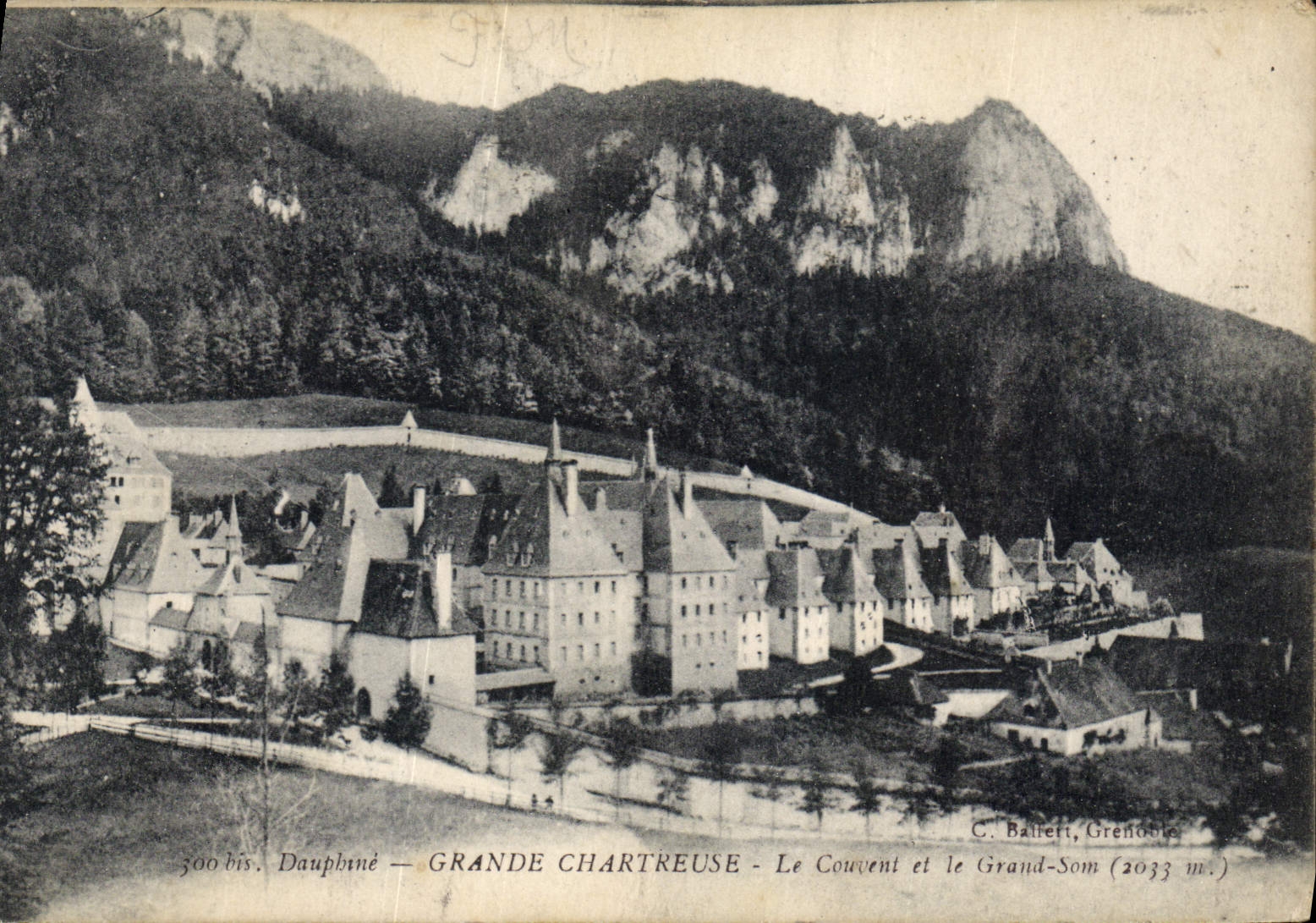 Grande Chartreuse — Le Couvent et le Grand-Som (2033 m.) — C. Ballert, Grenoble