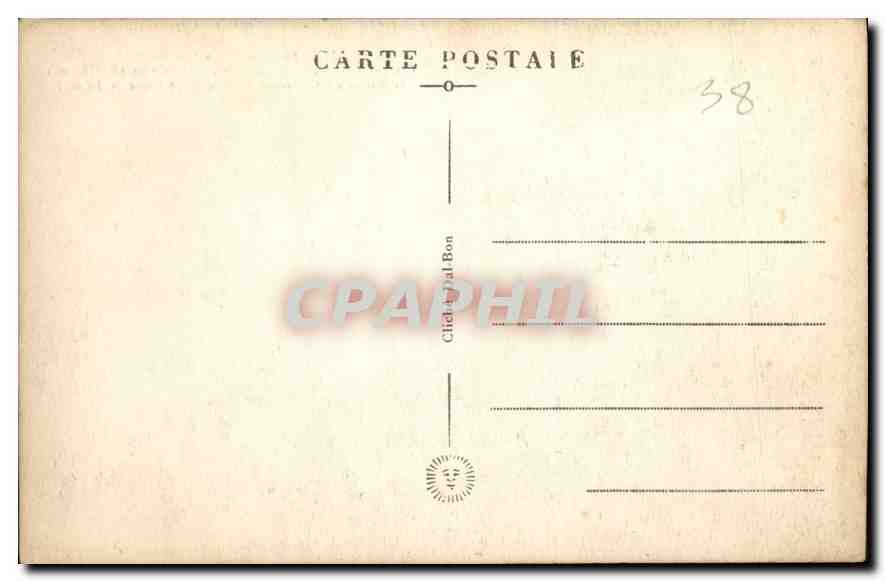 CPA Grenoble la Hastille Vue sur Chamechaude  — Rückseite