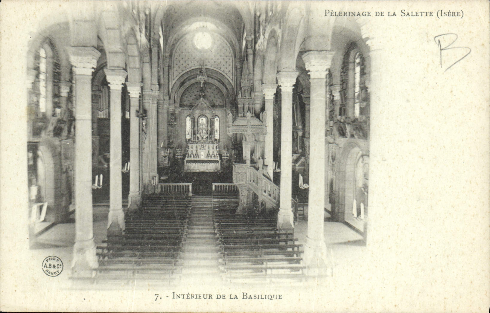 CPA Interieur de la Basilique Pelerinage de la Salette Isere 