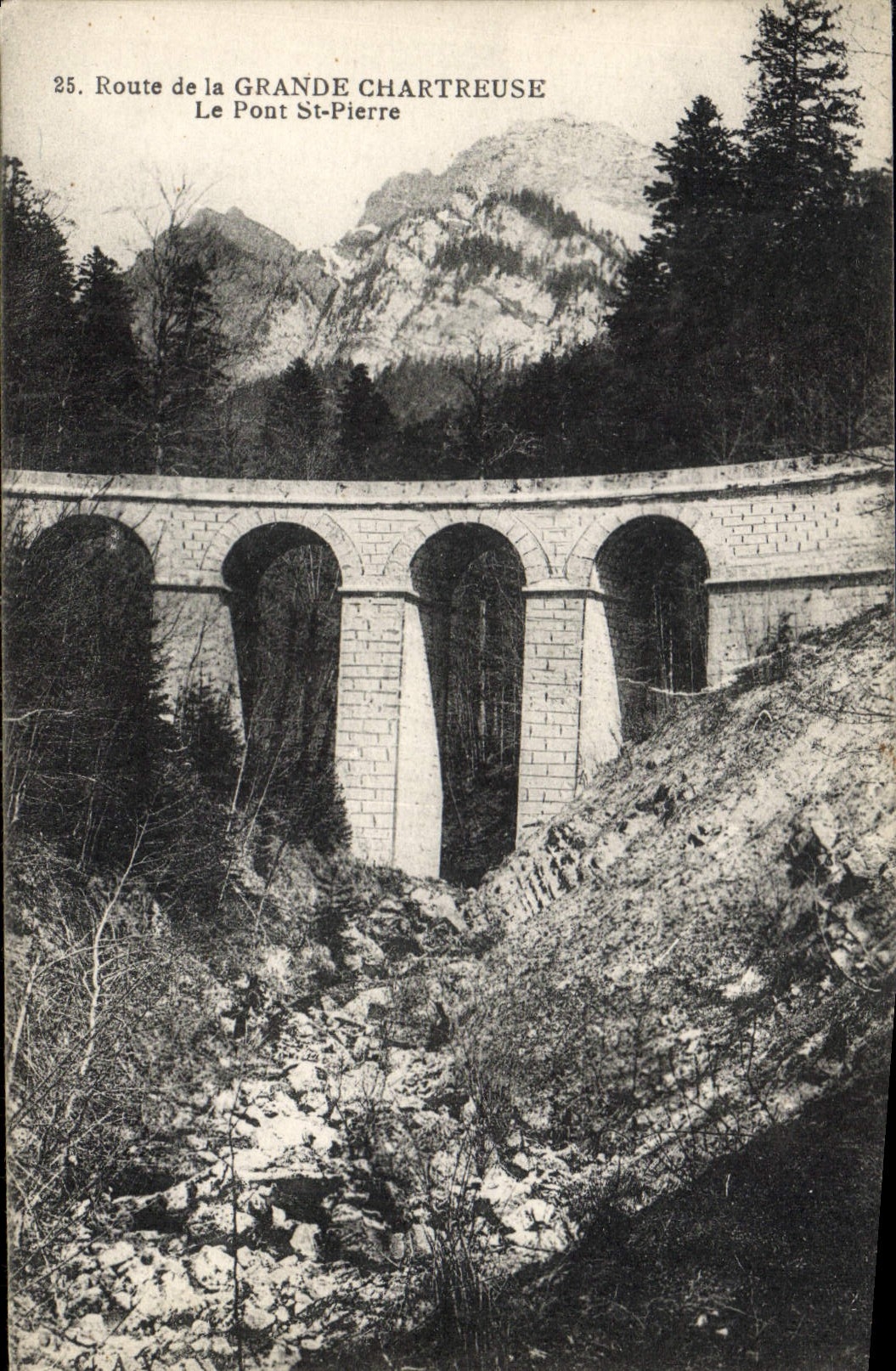 CPA Route de la Grande Chartreuse Le Pont St Pierre 