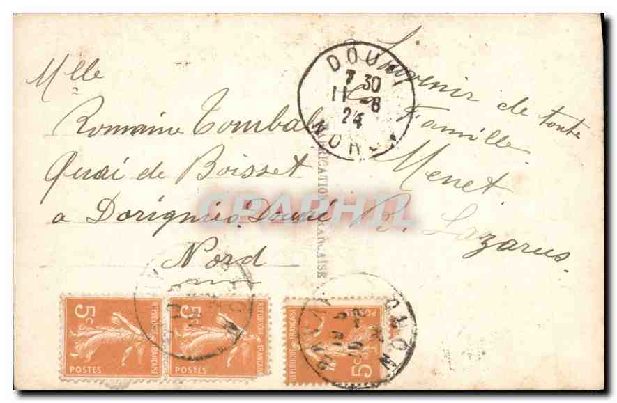 CPA Route d'Amour Femme — Rückseite