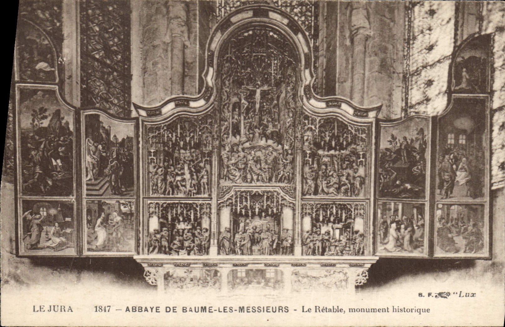 Abbaye de Baume-lès-Messieurs — Le Rétable, monument historique — S. F. Lux