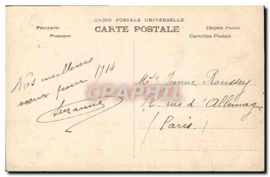 CPA Bonne Fete Femme Enfant — Rückseite