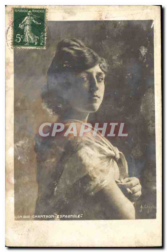 CPA Chantron Espagnole Femme