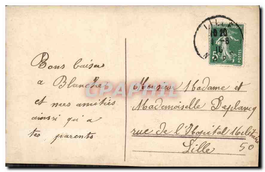 Jeune femme en robe ornée — carte postale commerciale — Annonciation, n°6 — Reverso