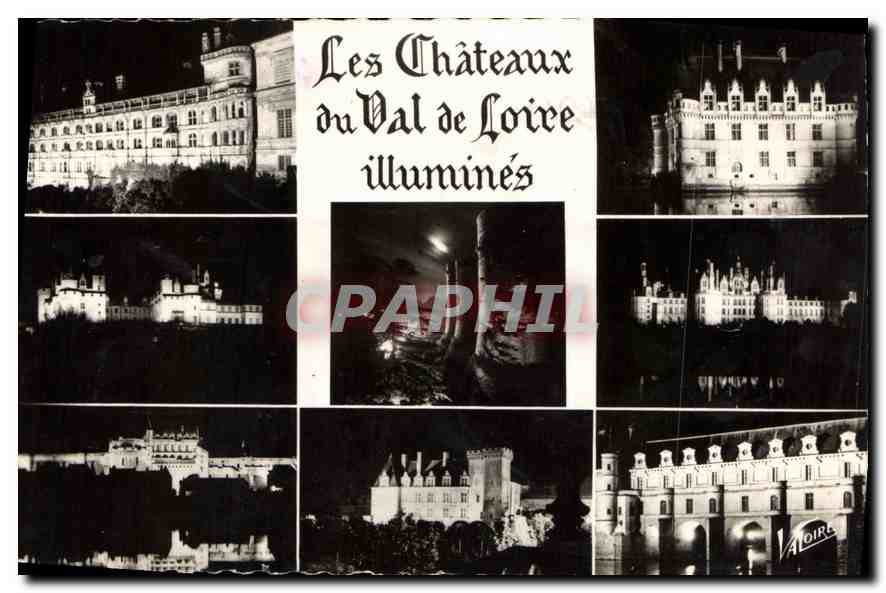 CPA Les Chateaux du val de Loire illumines Les Merveilles du val de Loire 