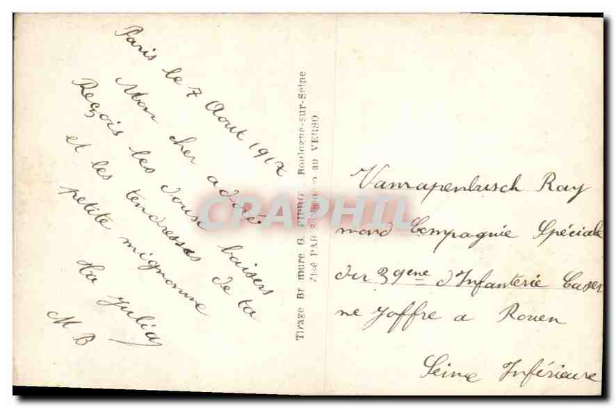 CPA Souvenir d'amitie Femme — Rückseite