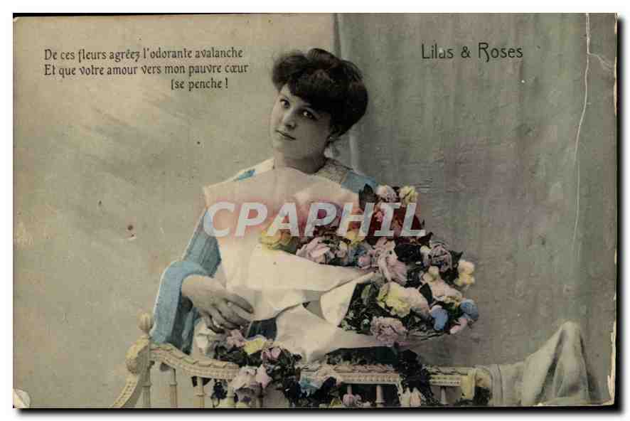 CPA De Ces fleurs agreez l'odorante avalanche Femme