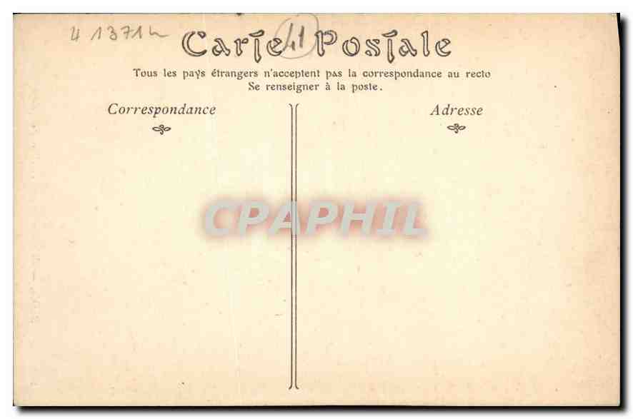 CPA Blois Galerie Interieure de L'Hotel  — Verso
