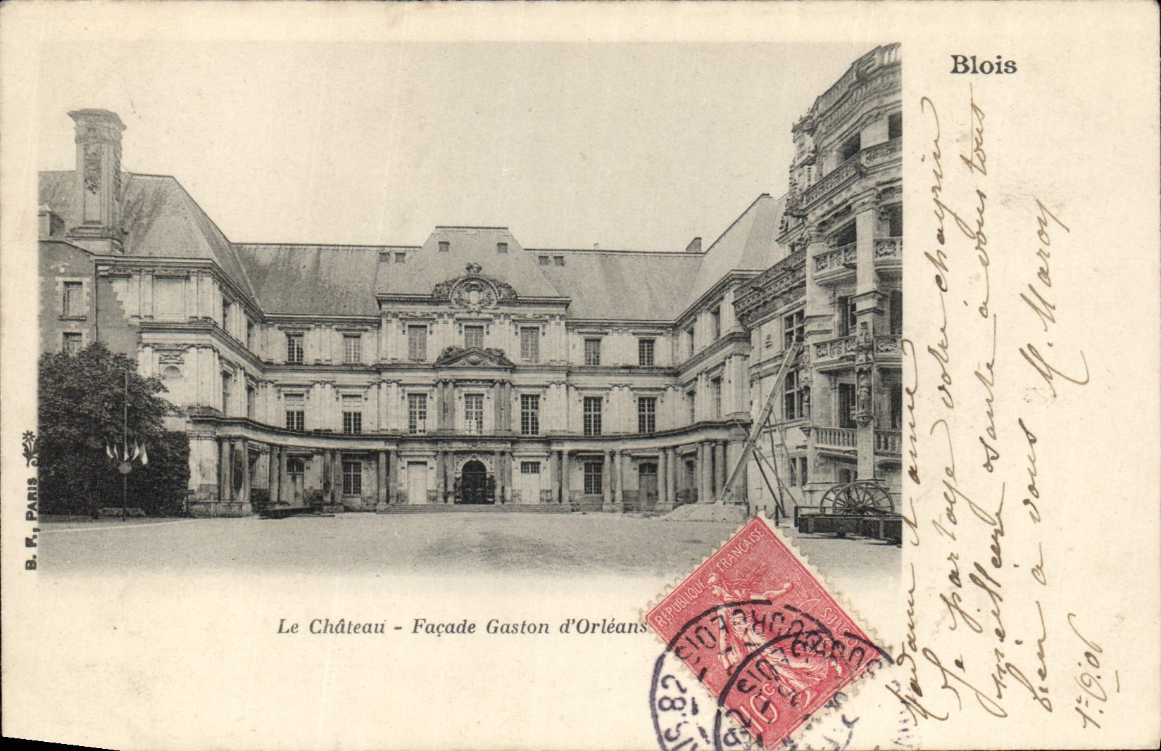 CPA Blois Le Chateau Facade Gaston D'Orleans 
