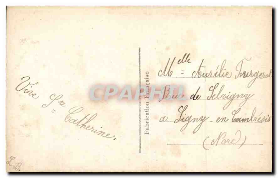 CPA Bonne Fete Femme — Verso