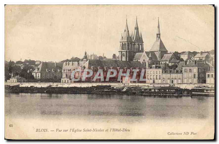 Blois — View of Saint-Nicolas Church and Hôtel-Dieu — Collections ND Phot