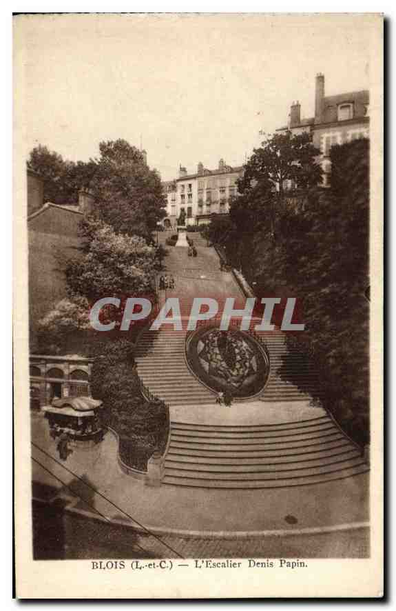 CPA Blois  l'Escalier Denis Papin 