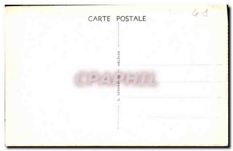 CPA Blois  l'Escalier Denis Papin  — Rückseite