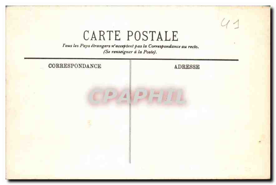 CPA Chambord Le Chateau Au Bord du Cosson  — Rückseite