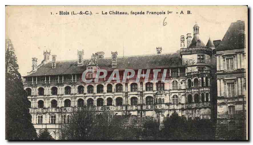 CPA Blois LC le Chateau facade Francois  