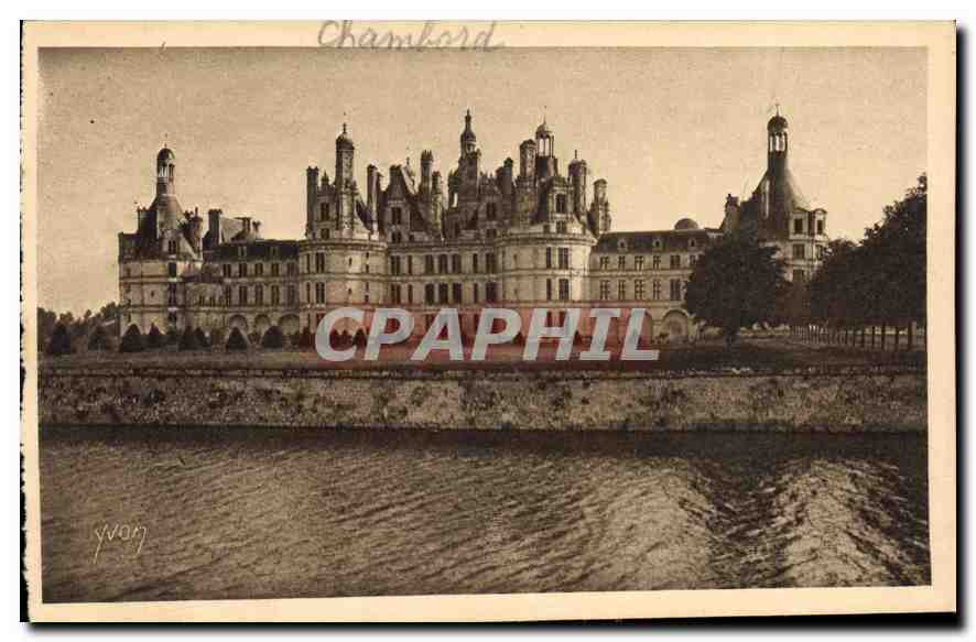 CPA Chateau de la Loire Chateau de Chambord Facade Nord 