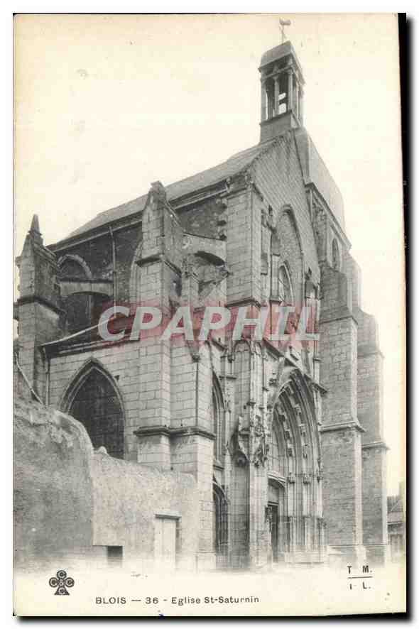 CPA Blois Eglise St Saturnin 