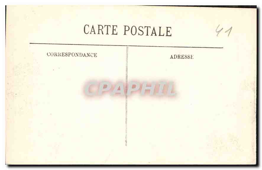 CPA Blois le Chateau  — Rückseite