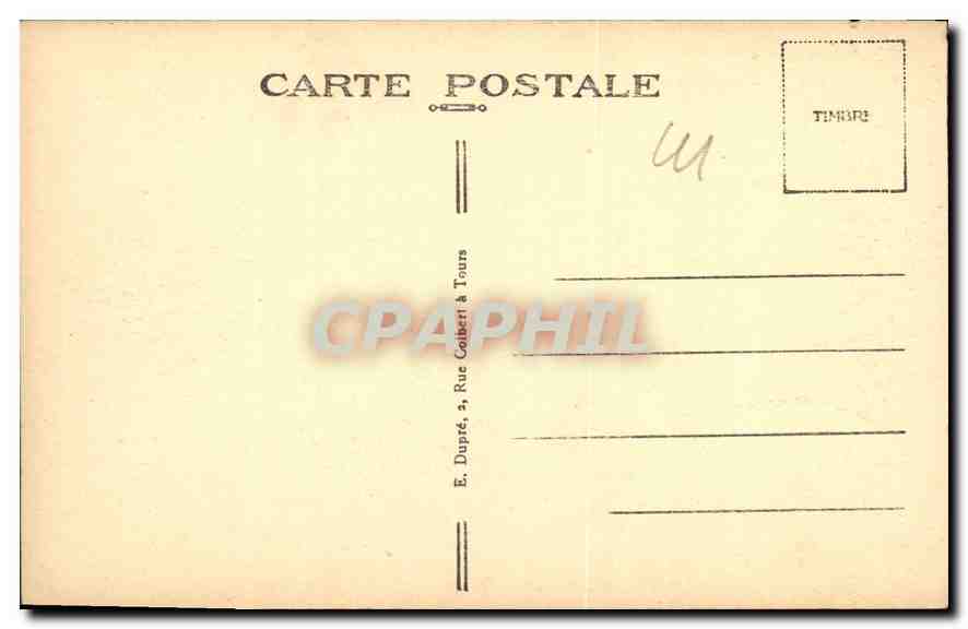 CPA Chambord Le Chateau Les Combies  — Rückseite