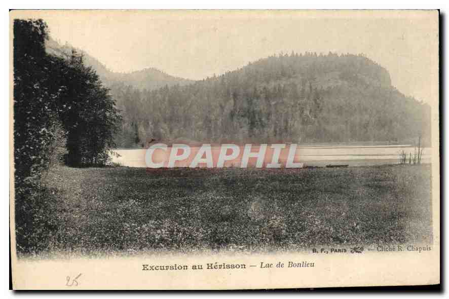 Excursion au Hérisson — Lac de Bonlieu — B. F., Paris — Chêne R. Chapuis
