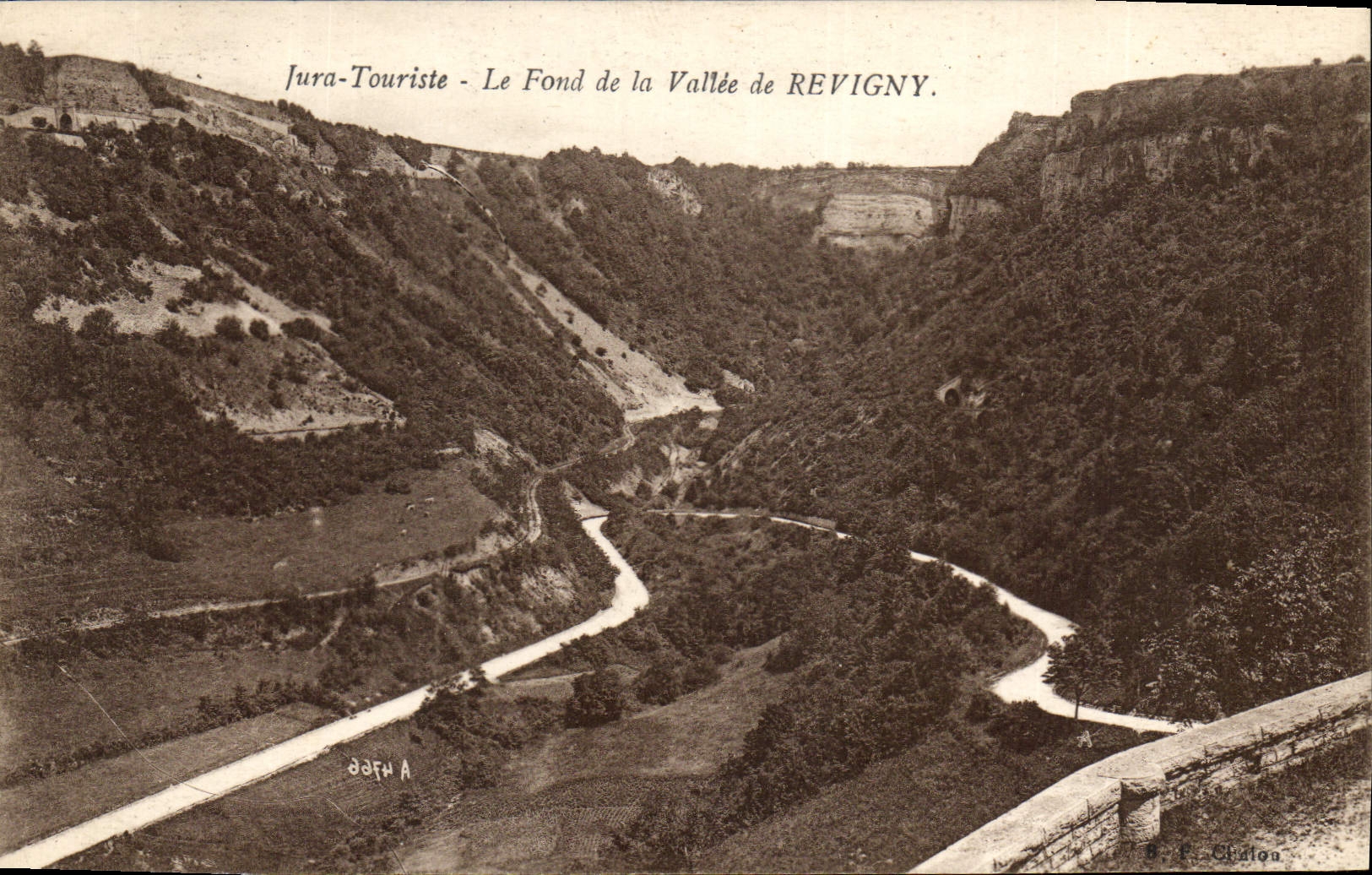 Fond de la Vallée de Revigny — Jura-Touriste — Éditeur F. Chaïgon
