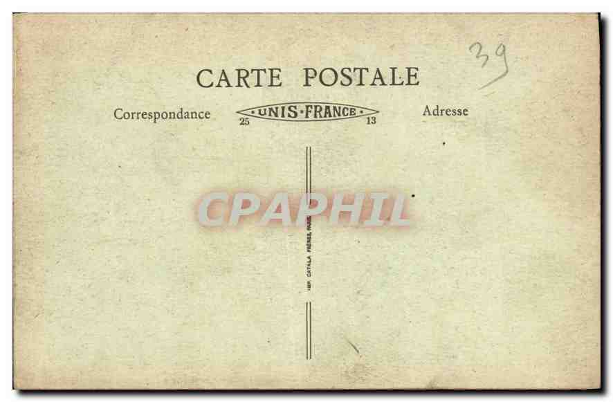 Grottes de Baume-les-Messieurs — Der Parasol — Unentdeckte Galerie 450 m vom Carrefour Point — Verlag R.F. « Lux » — Rückseite
