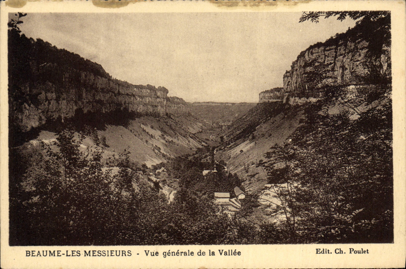 Beaume-les-Messieurs - Vue générale de la Vallée — Edit. Ch. Poulet