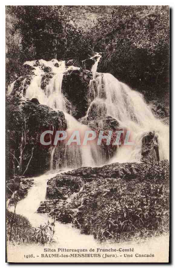 Baume-les-Messieurs (Jura) — Une Cascade — Sites Pitteresques de Franche-Comté, n°1498