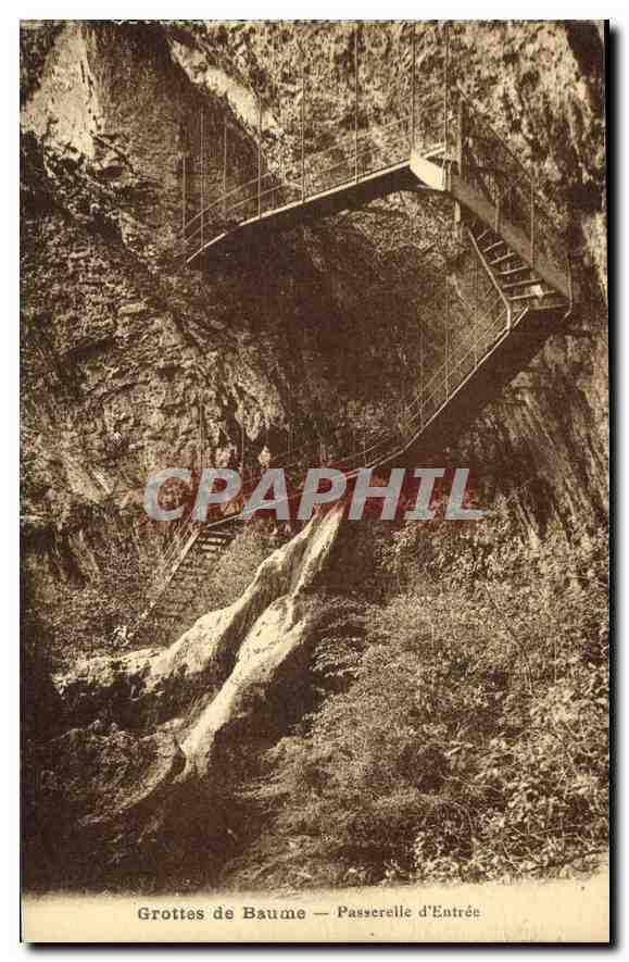 Grottes de Baume — Passerelle d'Entrée — Éditeur : Jura-Toulouse & Cie, Toulouse