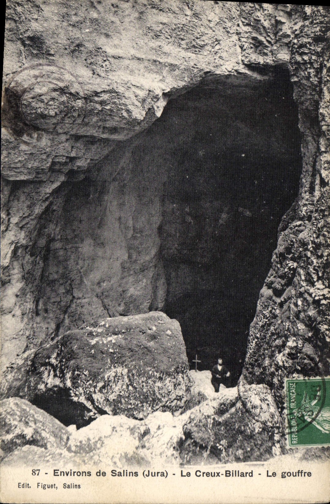 CPA Environs de Salins Jura le Creux Bilard le Gouffre 