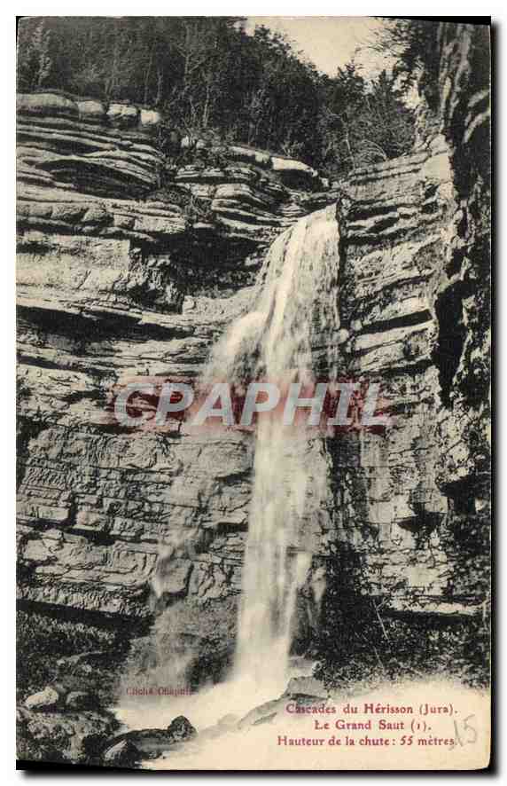 CPA Cascades deu Herisson Jura Le Grand Saut hautier de la Chite 55 metres 