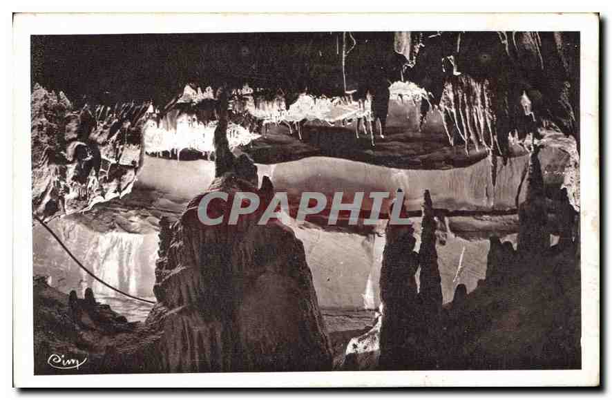 CPA Grottes de Baume les Messieurs Jura Galerie du Catfalque et la Sacristie 